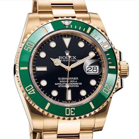 rolex submariner grün gold